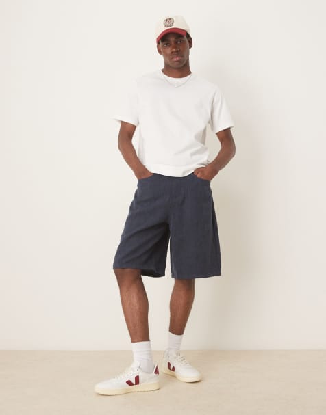 ASOS DESIGN - Marineblå lange jorts - view 1