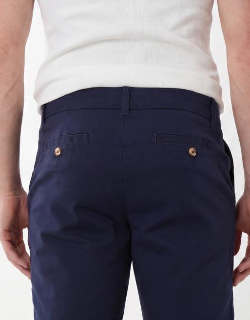 ASOS DESIGN - Marineblå mellemlange chinoshorts i skinny fit, 5 af 5