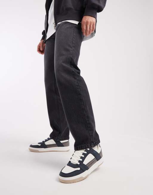 ASOS DESIGN - Marineblå og grå sneakers, 5 af 5