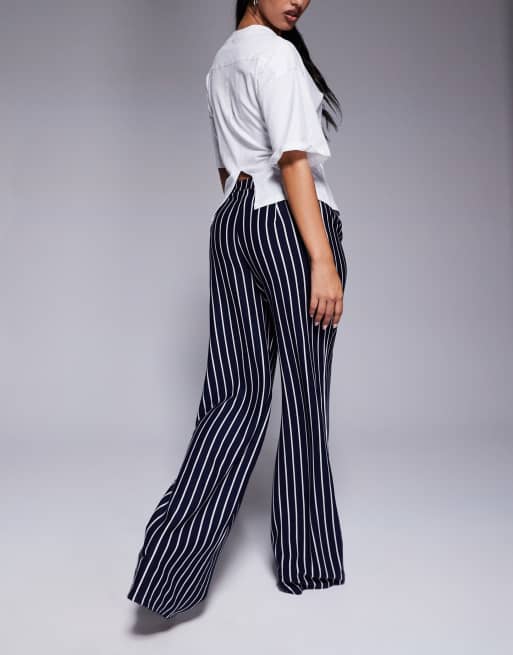 ASOS DESIGN - Marineblå og hvide og skræddersyede joggingbukser med striber, 4 af 5