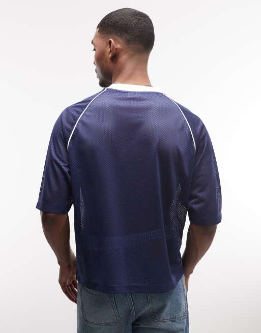 ASOS DESIGN - Marineblå oversized T-shirt med '93'-grafik i firkantet pasform, 5 af 5