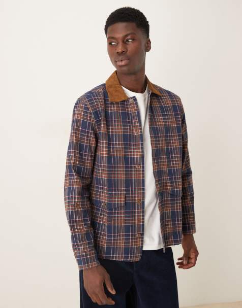 ASOS DESIGN - Marineblå overskjorte med krave i fløjl - view 1