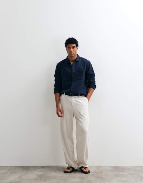 ASOS DESIGN - Marineblå quiltet overskjorte - view 1