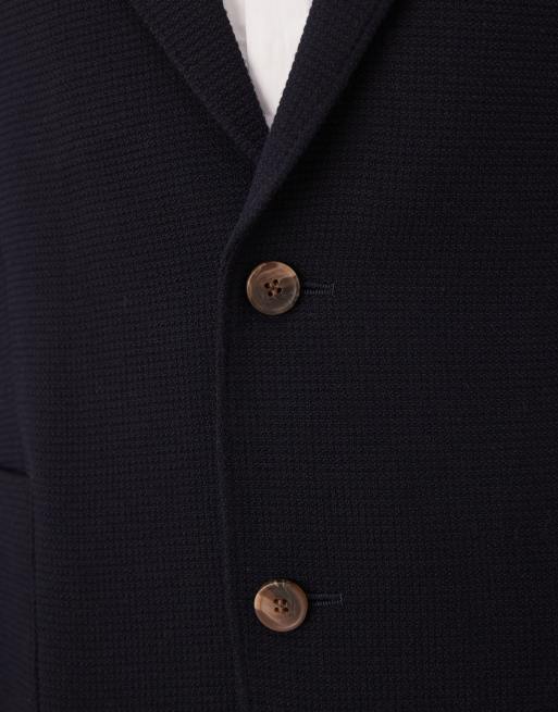 ASOS DESIGN - Marineblå skinny-blazer med mikrotekstur, 5 af 5