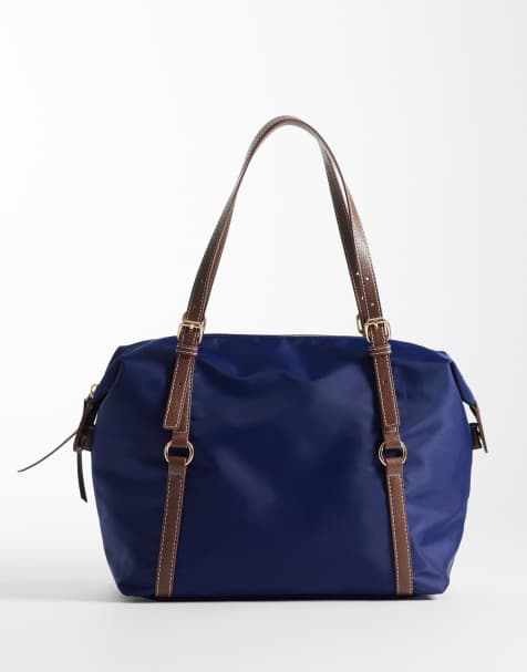 ASOS DESIGN - Marineblå tote i nylon - view 1