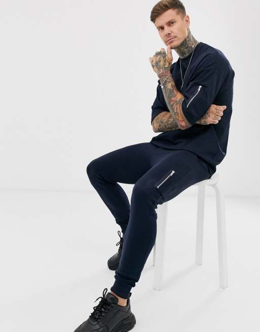 ASOS DESIGN – Set mit MA1-Tasche in Navy, 2 von 3