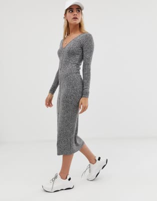 asos button through midi dress