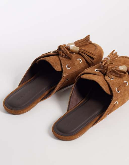 ASOS DESIGN - Marnie - Bootschoen-muiltjes in lichtbruin , 4 van 4