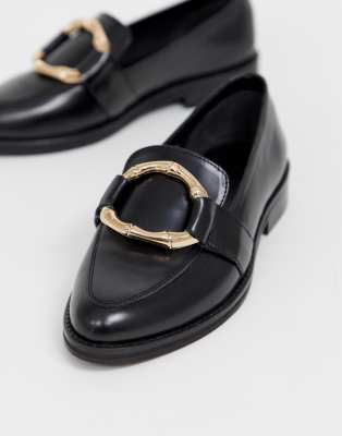 asos leather loafers