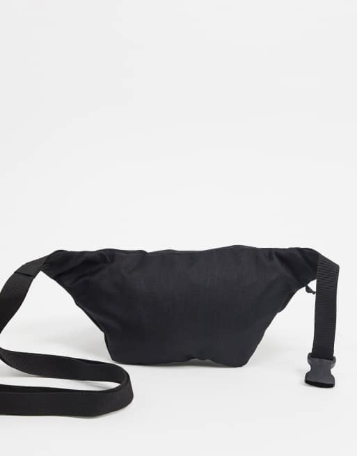 ASOS DESIGN Marsupio nero con tracolla e simbolo della pace ricamato