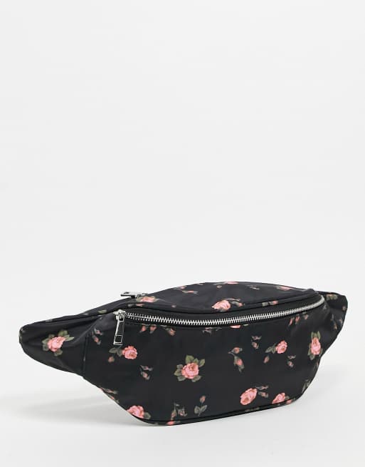 ASOS DESIGN - Marsupio oversize con stampa a fiori