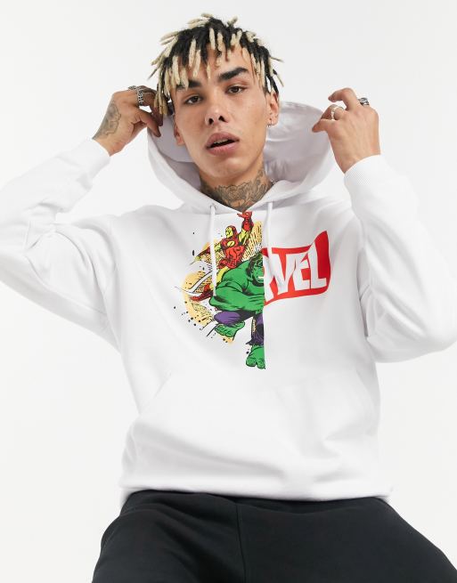 Marvel store hoodie white