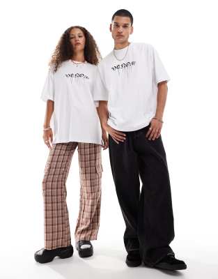 Asos Design Marvel Unisex Oversized T-shirt With Graphic Venom Prints In White