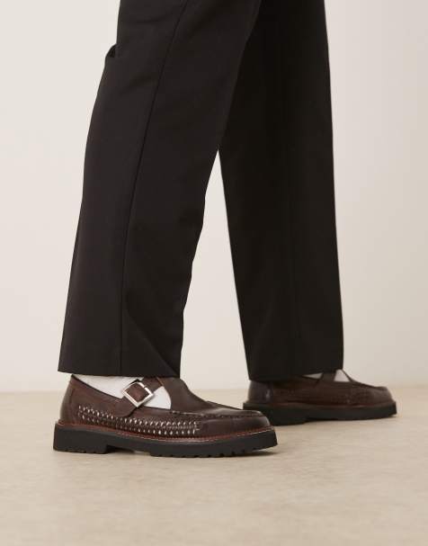 ASOS DESIGN - Mary Jane schoenen in bruin leer - view 1