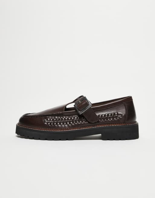 ASOS DESIGN – Mary-Jane-Schuhe aus Leder in Braun, 3 von 3