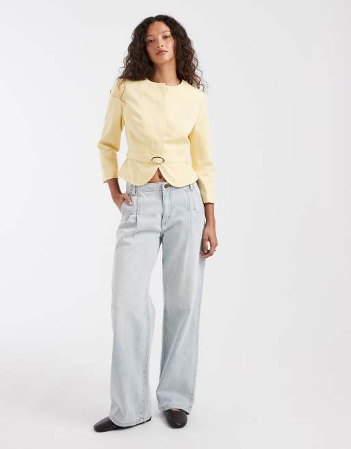 ASOS DESIGN – Marynarka o dopasowanym kroju z zaokrąglonymi ramionami, 2 z 4