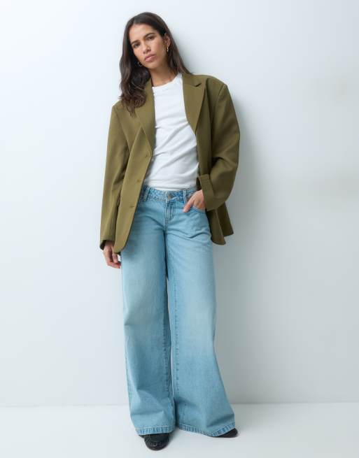 ASOS DESIGN marynarka oversize w kolorze oliwkowym, 3 z 4