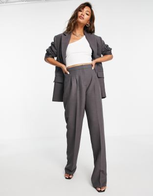 elastic waist suit pants