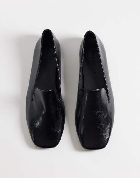 ASOS DESIGN Mason slipper style shoes in black - view 1