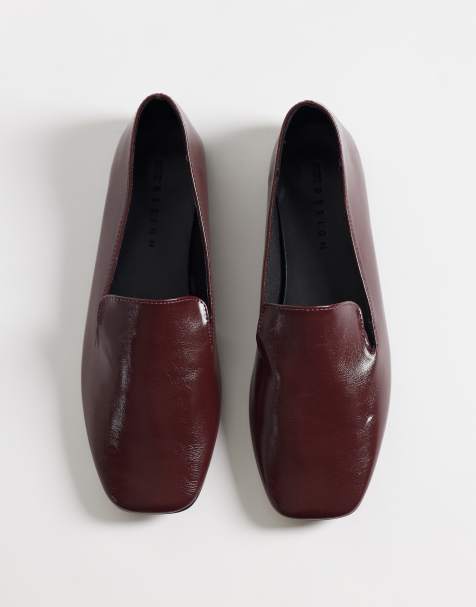 ASOS DESIGN Mason slippersko i burgundy - view 1