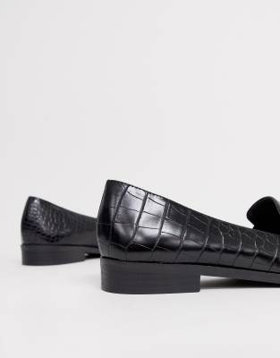 asos black flat shoes