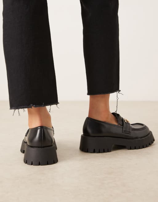 ASOS DESIGN - Masterpiece - Sorte chunky loafers, 3 af 4