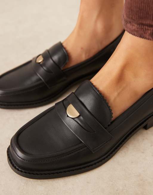 ASOS DESIGN - Match - Mocassini college neri, 3 di 4
