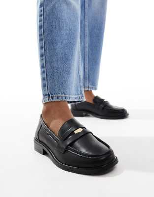 ASOS DESIGN - Match - Pennyloafer in Schwarz