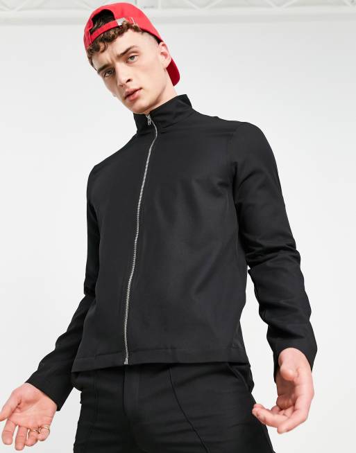 ASOS DESIGN matching smart track jacket in black ASOS