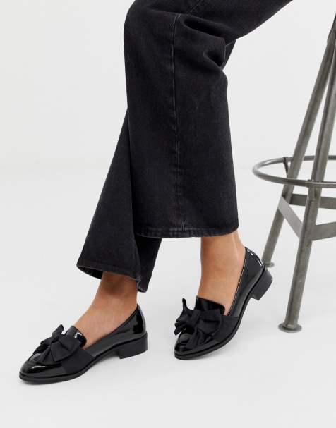 ASOS DESIGN – Matchsticks – Flache Schuhe in Schwarz