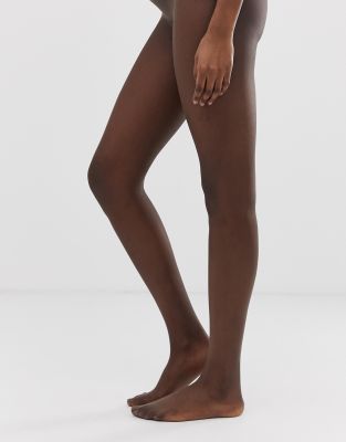 ASOS DESIGN 15 denier tights in umber