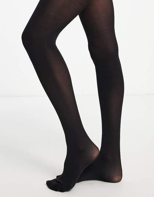 ASOS DESIGN Curve 90 denier super stretch improved fit tights in black