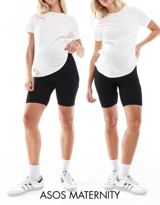 Maternity Seamless Bump Support Shorts 2 Pack