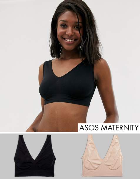 ASOS DESIGN Maternity 2 pack sleep bra