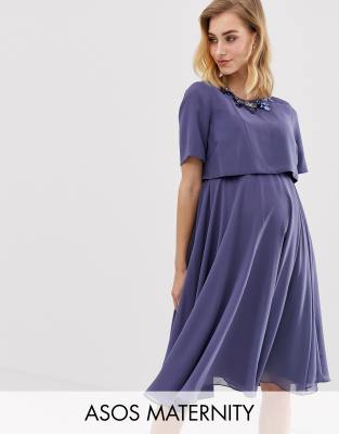 asos 3d embellished dress