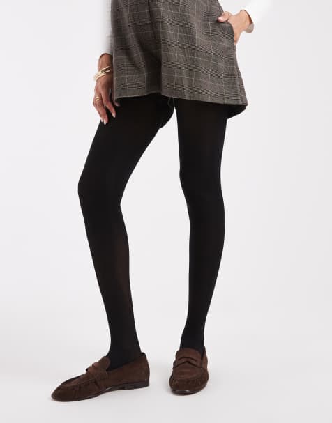 ASOS DESIGN Maternity 50 denier tights in black with improved fit - view 1