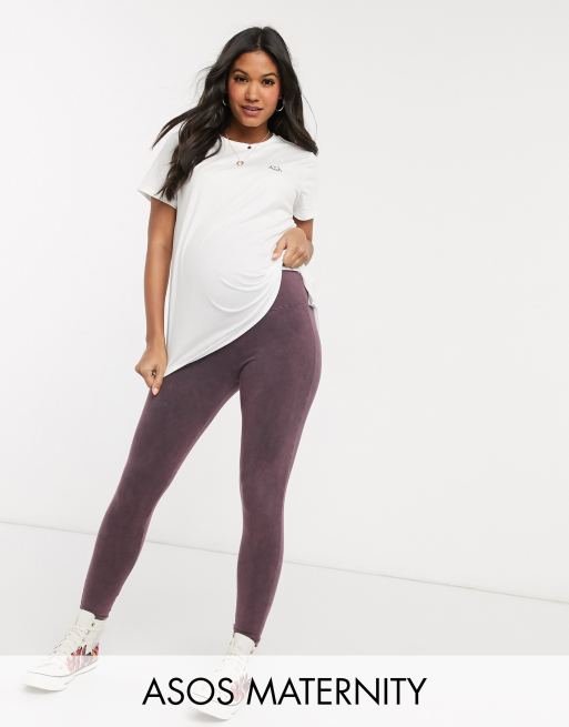 ASOS DESIGN Maternity acid wash legging ASOS