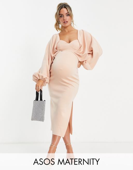 Asos one shoulder maternity dress, Women's Fashion, Maternity wear