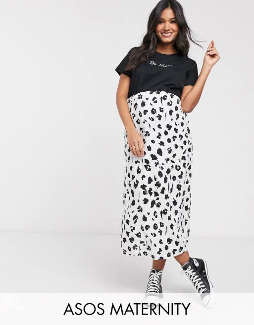 Asos maternity midi clearance skirt