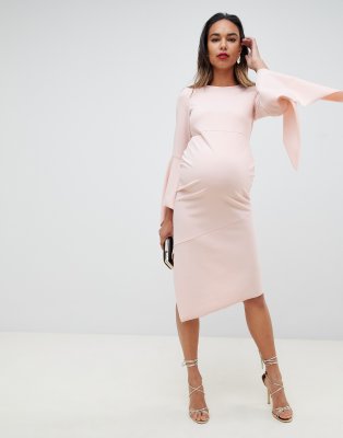 bodycon midi dress with sleeves
