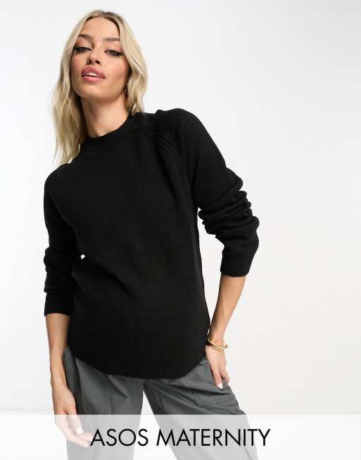 Designer black crew hotsell neck jumper