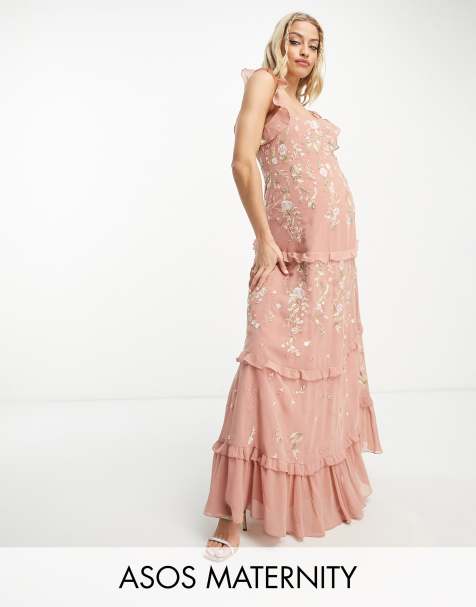 Shop Fashion Pink Maternity Dresses For Sale, Pink Short Print