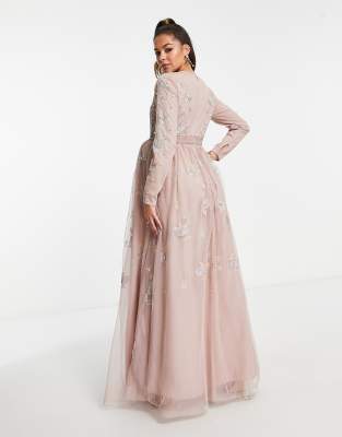 maxi long sleeves dresses