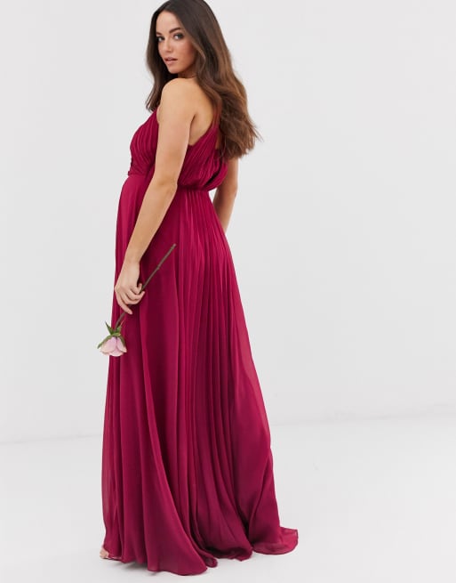 ASOS Maternity DESIGN Maternity Bridesmaid ruched bodice maxi