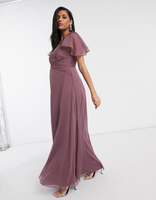 mauve dress short