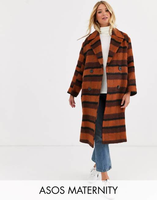 Asos hot sale check coat