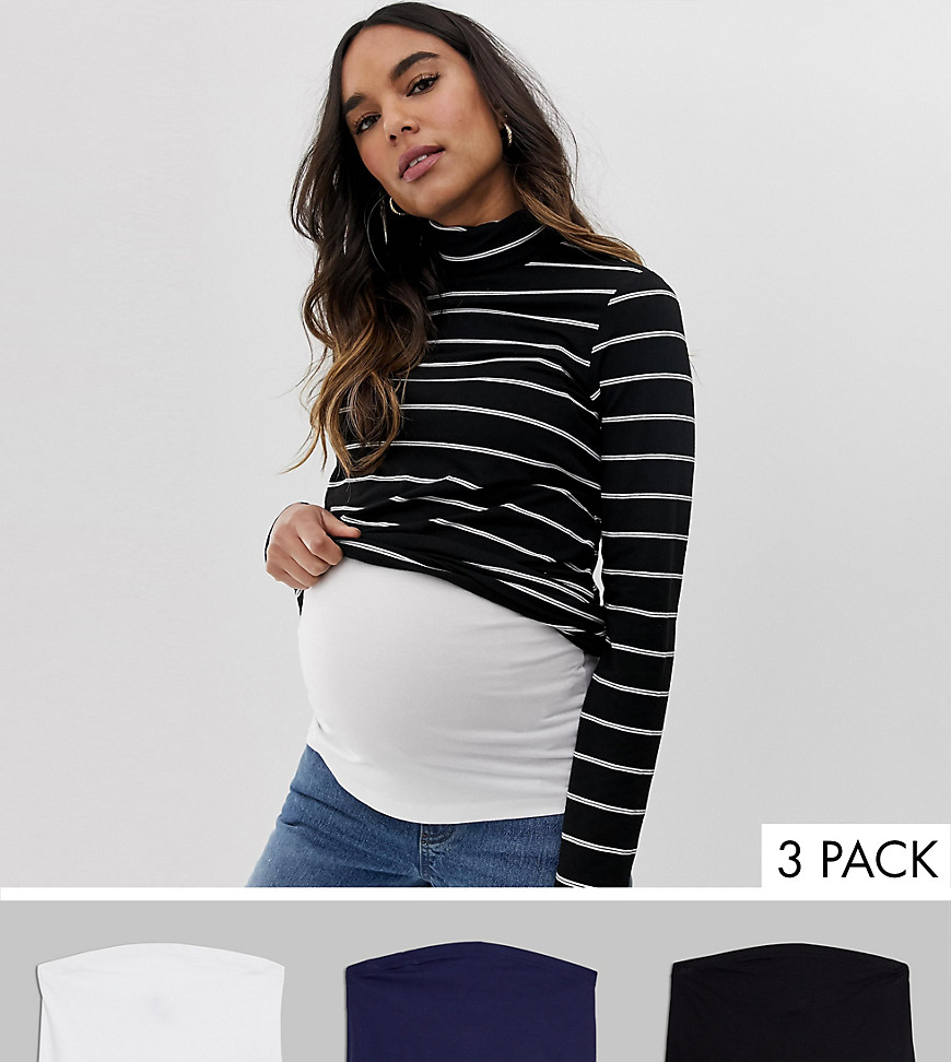 ASOS DESIGN Maternity bump band pack-Multi