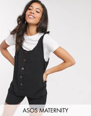 black button playsuit