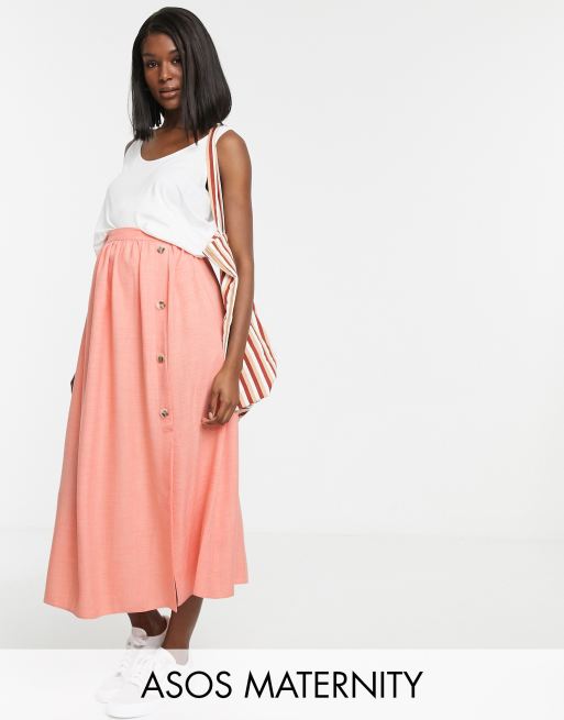 Asos button down skirt sale