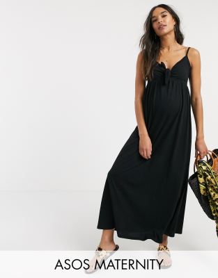 black maxi sundress
